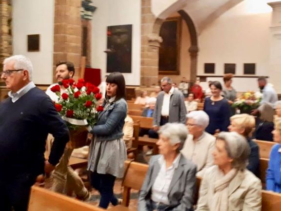 Molta participació en l’ofrena floral de Santa Maria la&nbsp;Major